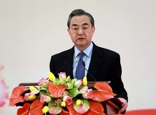 ▲1月30日,中国外长王毅在新年招待会上致辞。(外交部官网)