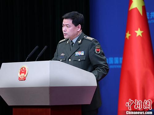 国防部新闻局副局长,国防部新闻发言人任国强大校回答记者提问