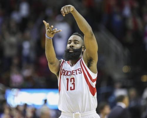 官方mvp:哈登再次排名第一,连续五期本赛季无人能敌