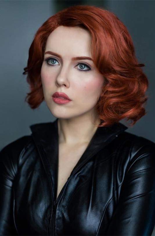 俄罗斯美女cos"黑寡妇"神还原 肤白貌美,御姐味十足