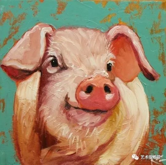 油画动物大头照欣赏