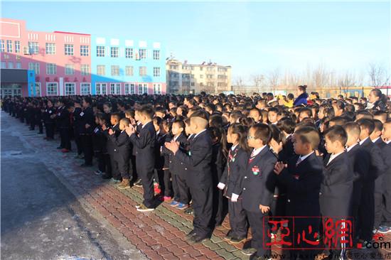 新疆额敏县第三小学举行2018春季开学典礼