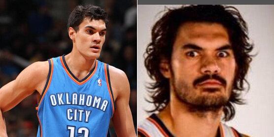 因为胡子而大改颜值的nba球星们看着像30多岁的亚当斯才20出头