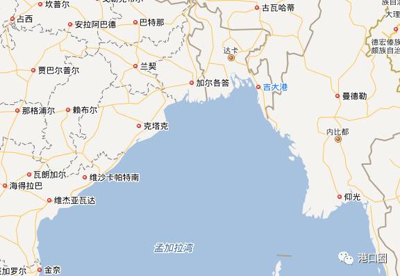 孟加拉国的吉大港(chittagong)由于常年都处于拥堵状况中,货物处理