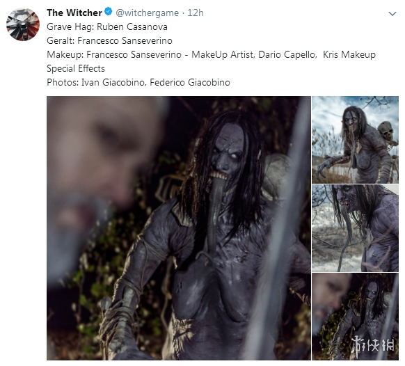 《巫师3》墓穴女巫神级还原cos 腐烂皮肤甚是恶心!