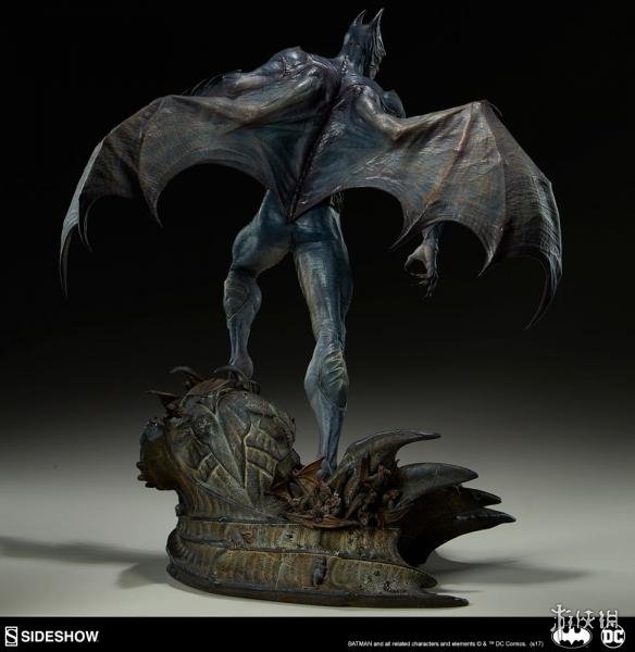 dc"哥谭梦魇"系列恶魔蝙蝠侠手办 脱下面具吓死人