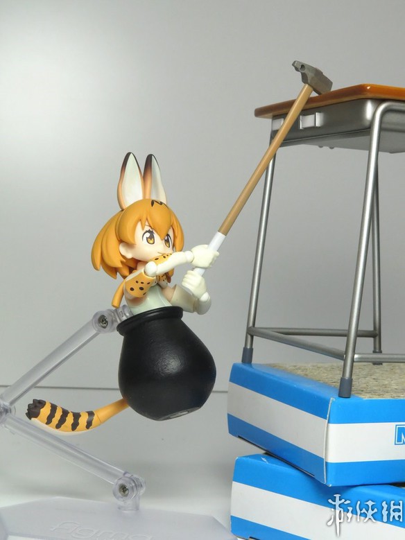 玩家自制兽娘版掘地求升手办罐子薮猫完美结合