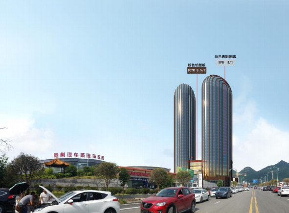 立面效果图6969据贵阳市政府官网信息,花溪孟关贵州汽车城汽车