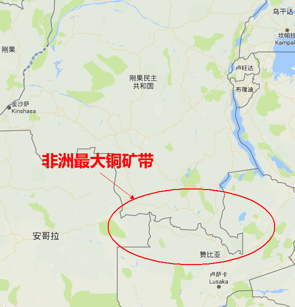 约占全球总储量的15%,铜矿带两侧的刚果(金)与赞比亚也一直都是