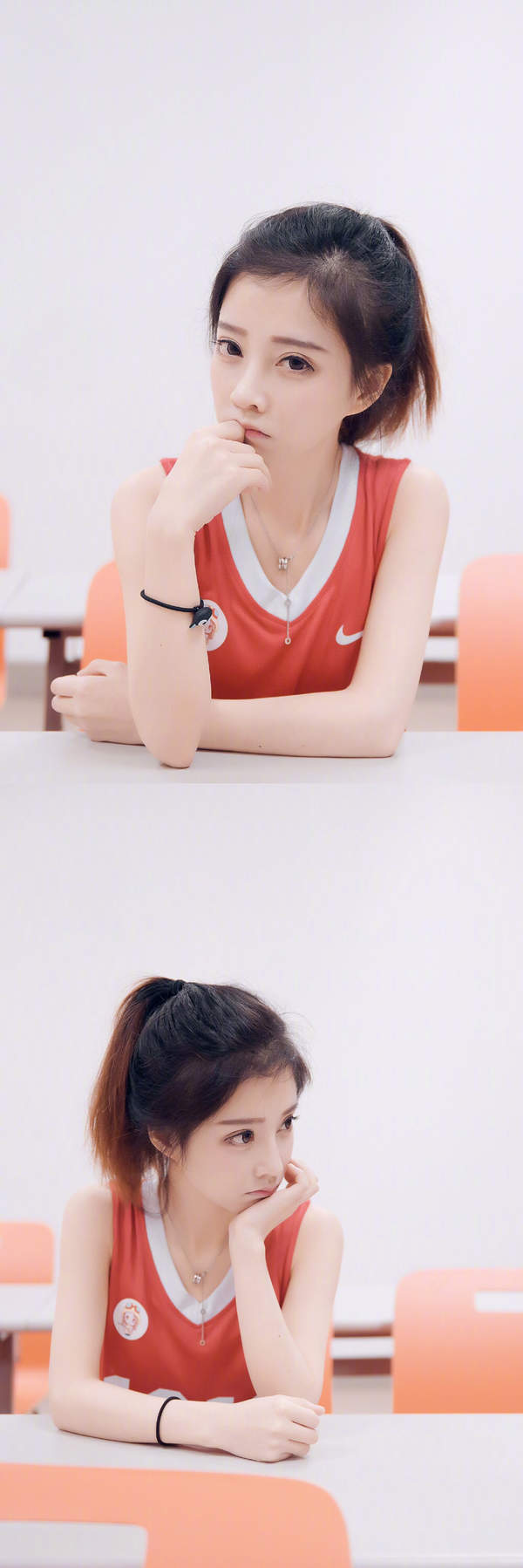 冯提莫穿篮球服化身可爱学妹 网友:我心中的赤木晴子