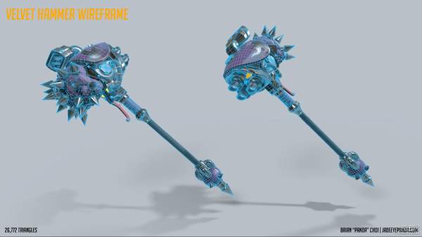 大触自制《守望先锋》大锤新皮肤 莱因哈特gay里gay气