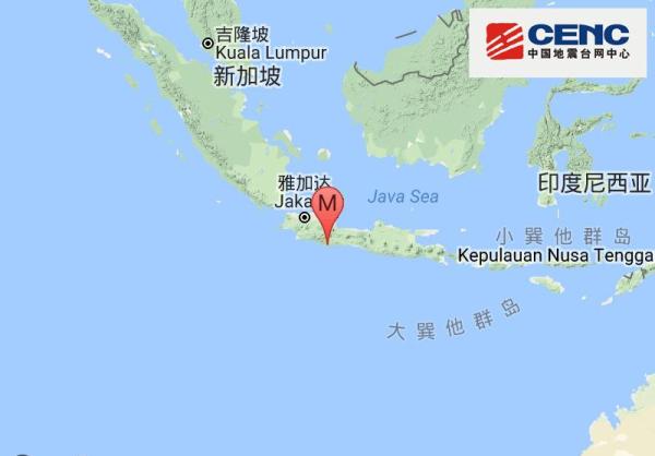 印尼深夜6.9级地震:雅加达有强烈震感,当地发海啸预警