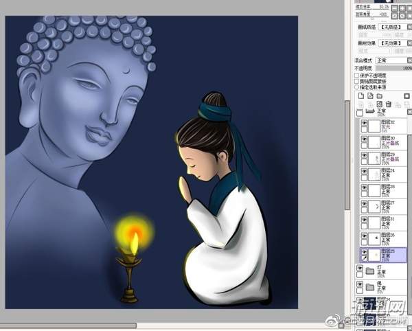 "女子拜佛"图片刷爆朋友圈 作者:无特殊含义远离迷信