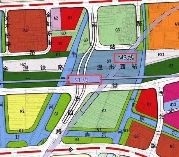 可换乘市域铁路和城市轨道 本次规划片区将以牛山,景山,会昌河,娄桥河