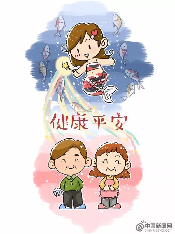 送你一条锦鲤祝父母健康平安