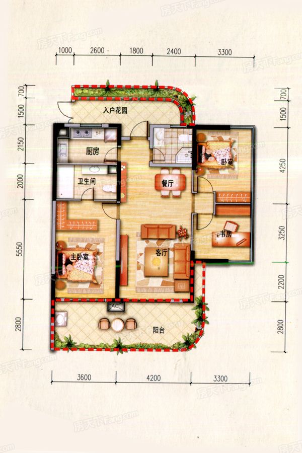 深度解析:金昌·皇家海湾公馆126㎡户型在售|金海岸|海湾公馆|方正