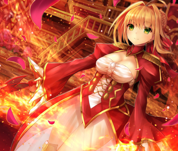 系列之後的遊戲《fate/extra》又把羅馬皇帝尼祿給女性化了,也被接受