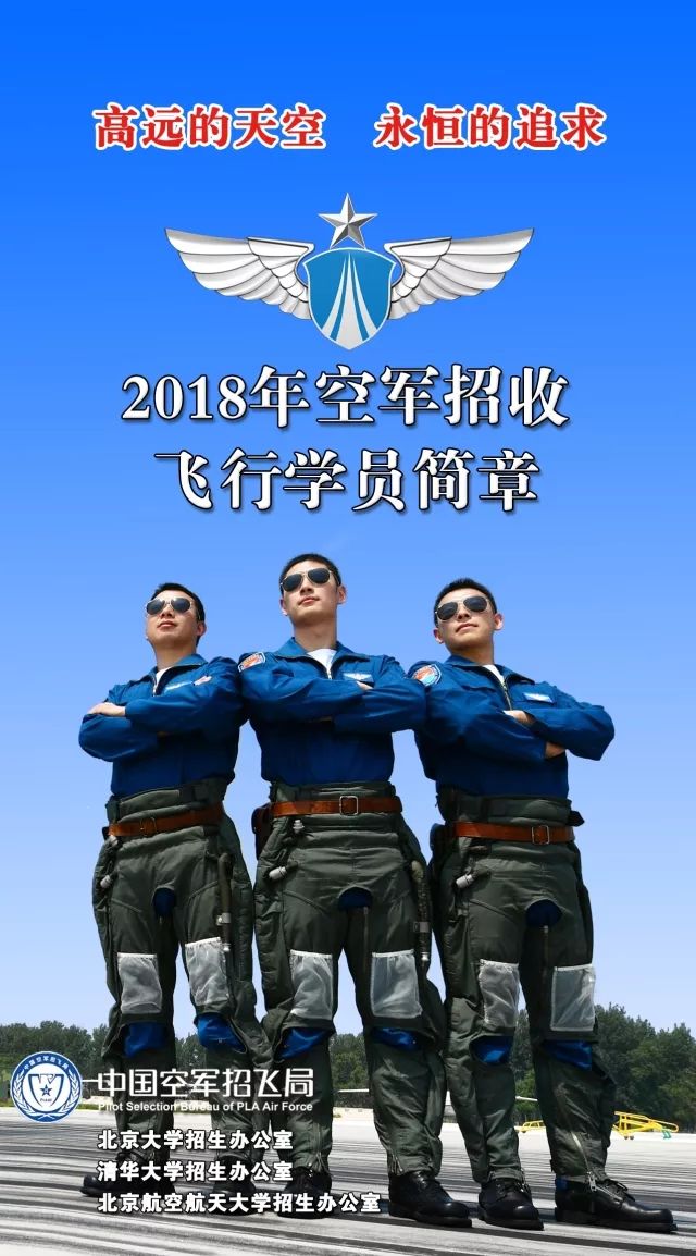 2018年度空军招飞定选工作全面展开最新政策及日程请收好
