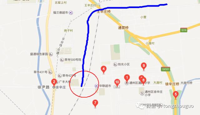 通州徐辛庄交通枢纽图片