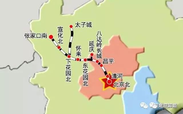 京张高铁规划图.
