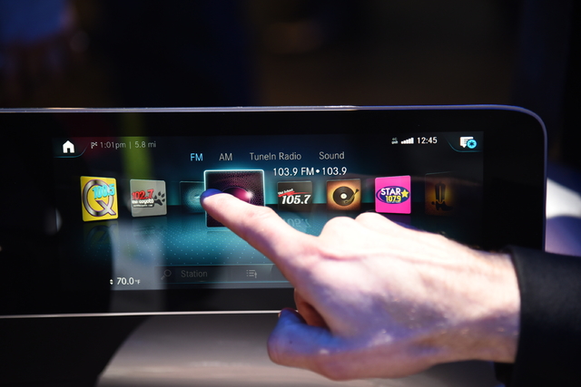 2018 ces展:奔驰推新一代触控交互系统