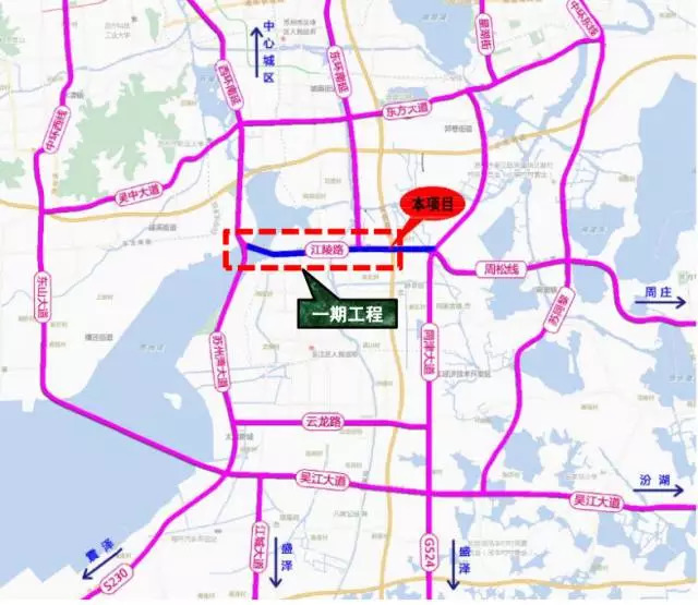 《吴江快速路网规划》项目规划中,南苏州片区将形成"两环十射"的