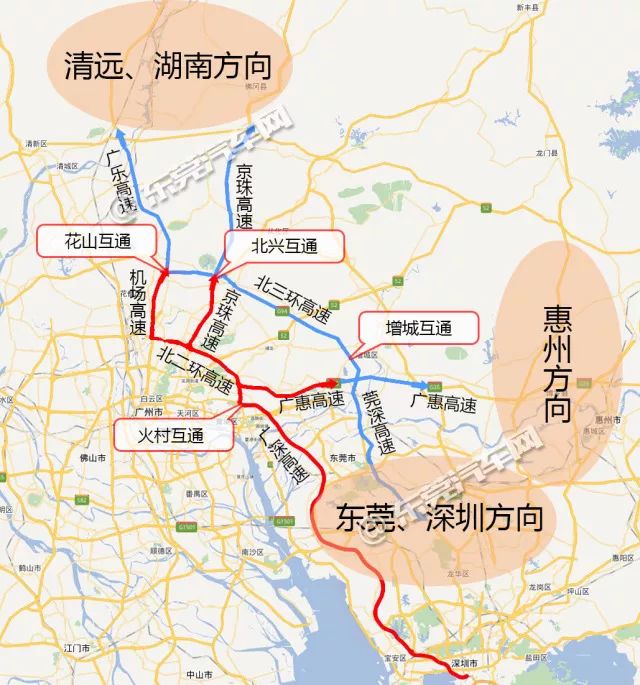 东莞车主,这条高速今天正式通车!北上回家更快啦!