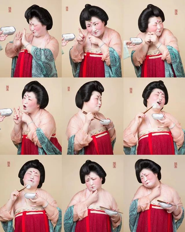 吃汤圆的唐朝胖仕女爆红她线下开店栽跟头为淘宝店豁出表情包