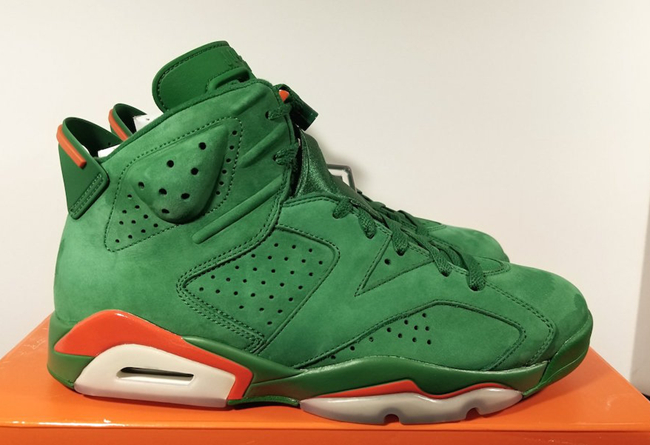 绿麂皮 air jordan 6 "gatorade" 本月底发售