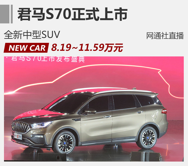 君马中型suv-s70上市 售8.19-11.59万元-新浪汽车