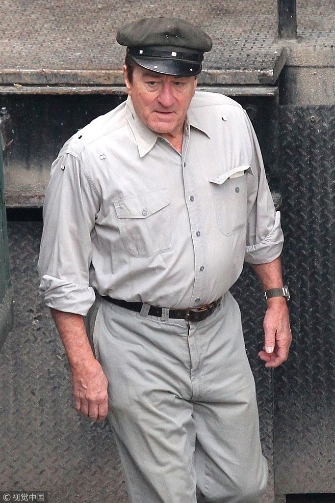 影帝罗伯特德尼罗便便大腹狂吸睛制服look现身片场气场足