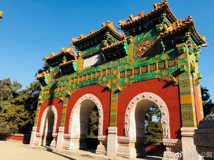 图赏冬至去北京香山公园赏松品古建