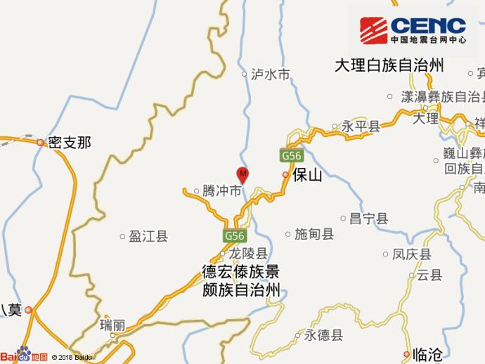 云南保山市隆阳区发生37级地震震源深度12千米