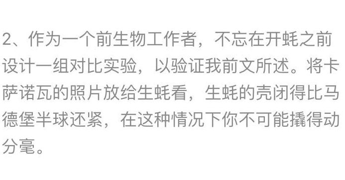 越了解生蚝,我就越不了解人类