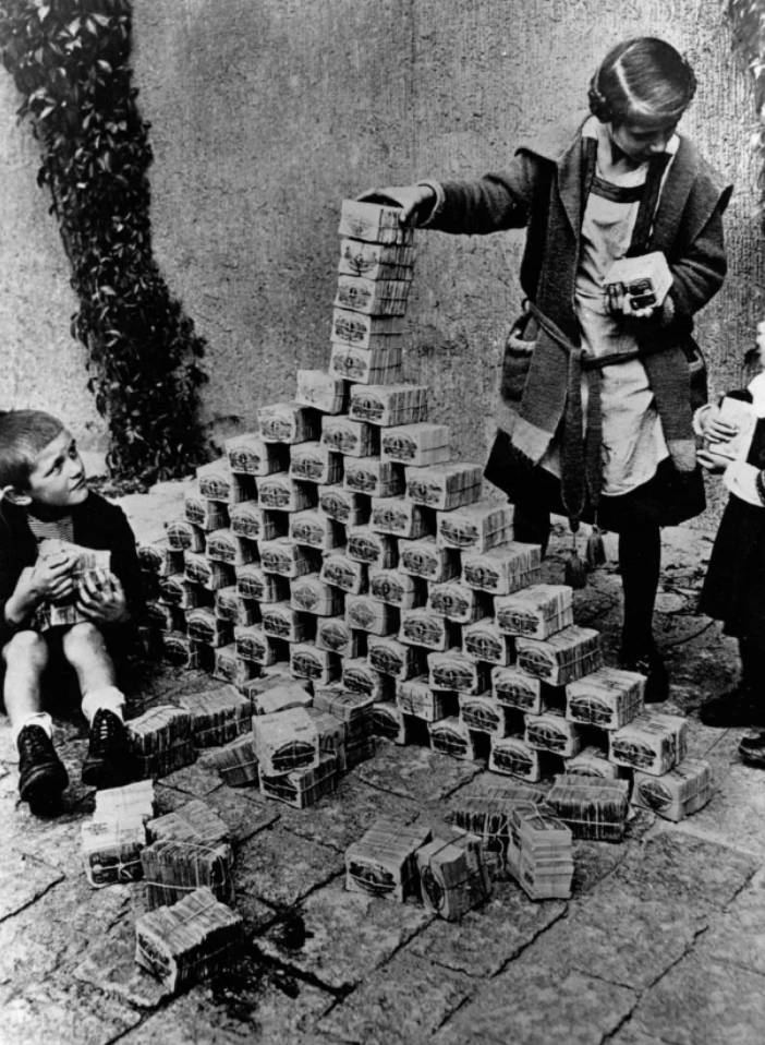 1923年的德国通货膨胀2000亿马克买一个面包