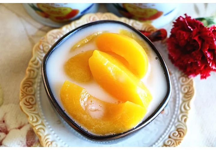 罐头新时代酸奶配黄桃杂果大果粒酸奶竟然这么搭