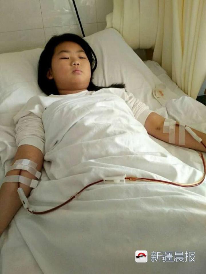 托克逊县10岁女孩三个月两次为妈妈捐骨髓|造血干细胞|医院|蔬菜_新浪