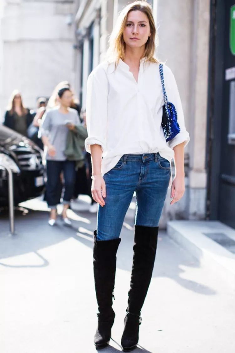 白衬衫 牛仔裤太简单?讲真,看完她们你就知道有多高级了!