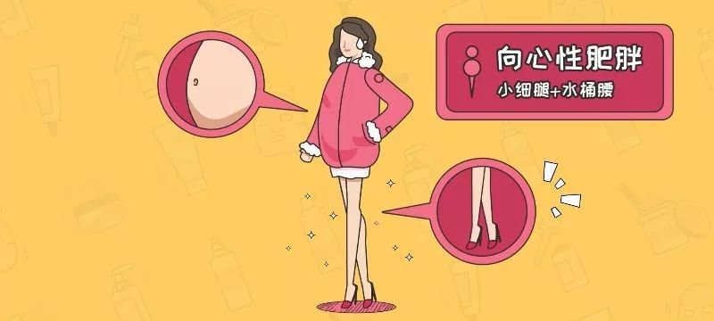 别光顾着看腿,再往上看看……小细腿 水桶腰,在医学上叫"向心性肥胖"