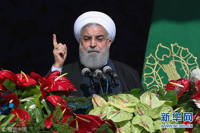 伊朗纪念伊斯兰革命39周年 总统鲁哈尼发表讲话