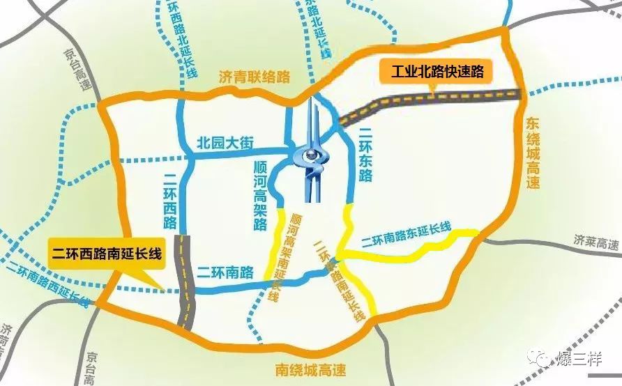 济南二环高架闭合成圈了最大立交有16个足球场大快来看最新通行攻略