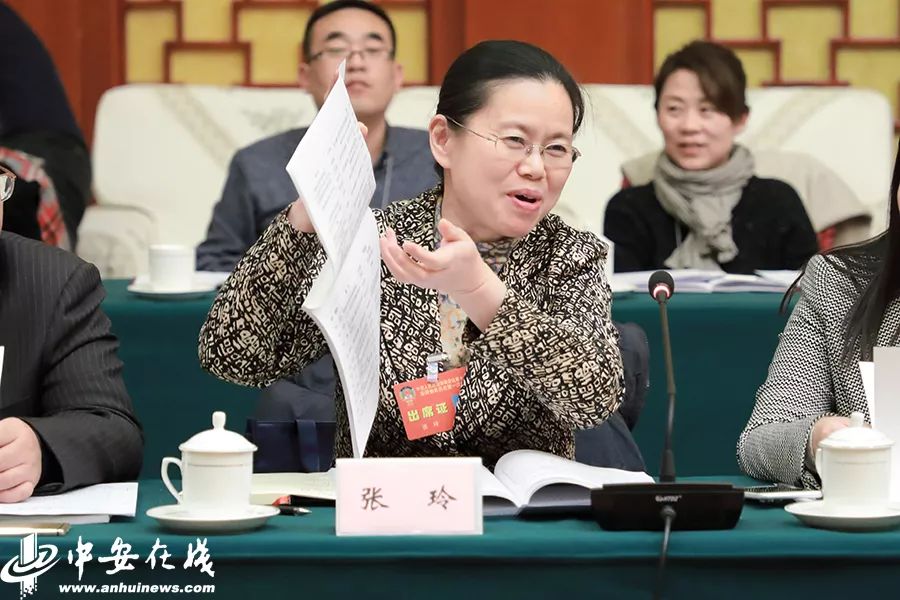 政协委员张玲发言.政协委员朱新中发言.政协委员认真听取会议内容.
