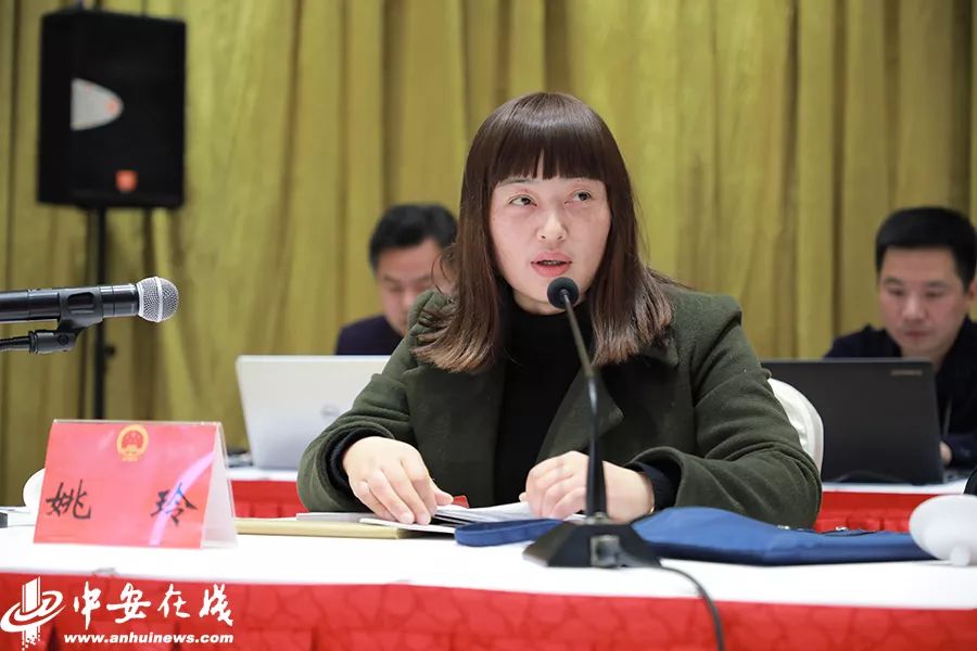 宣城代表团姚玲代表发言.