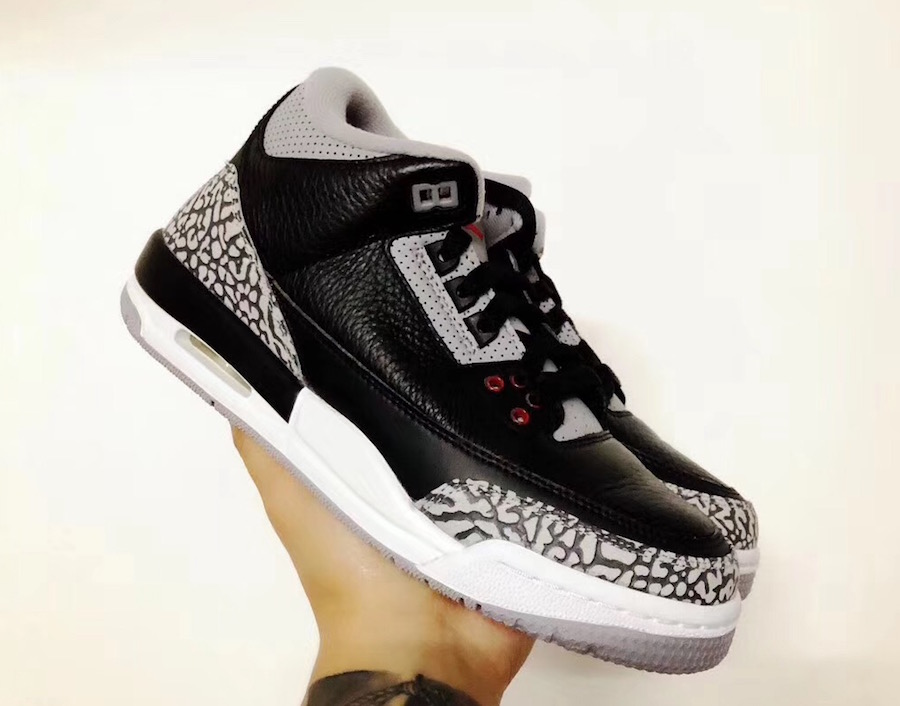 黑水泥 air jordan 3 上脚图曝光!明年二月重磅回归
