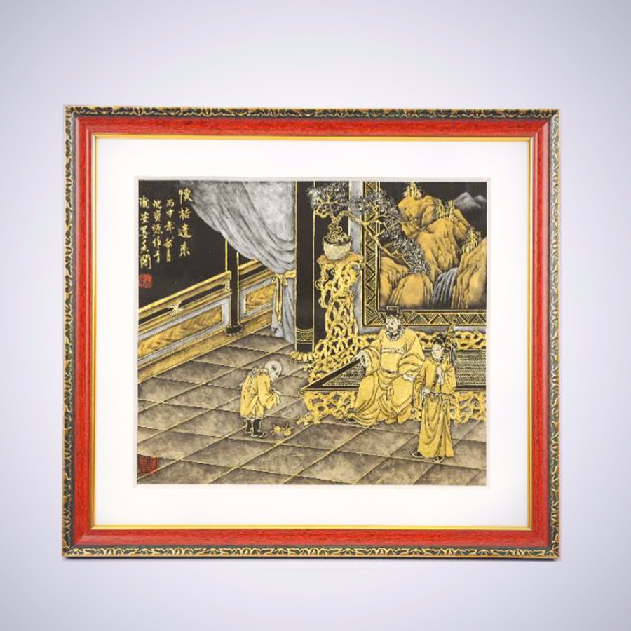 《金漆画》(作品展示于本院检察文化室)一个民族的精神追求,一个国家