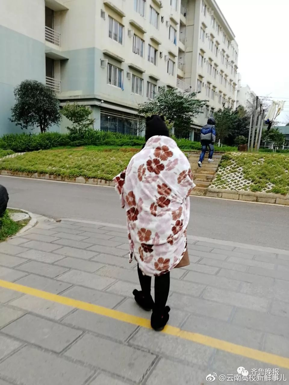 南方人的冬天,有一种寒冷叫"裹被子前行"!他做了我们每个人想做的事