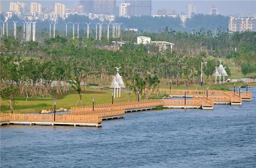 淠河兩岸風光