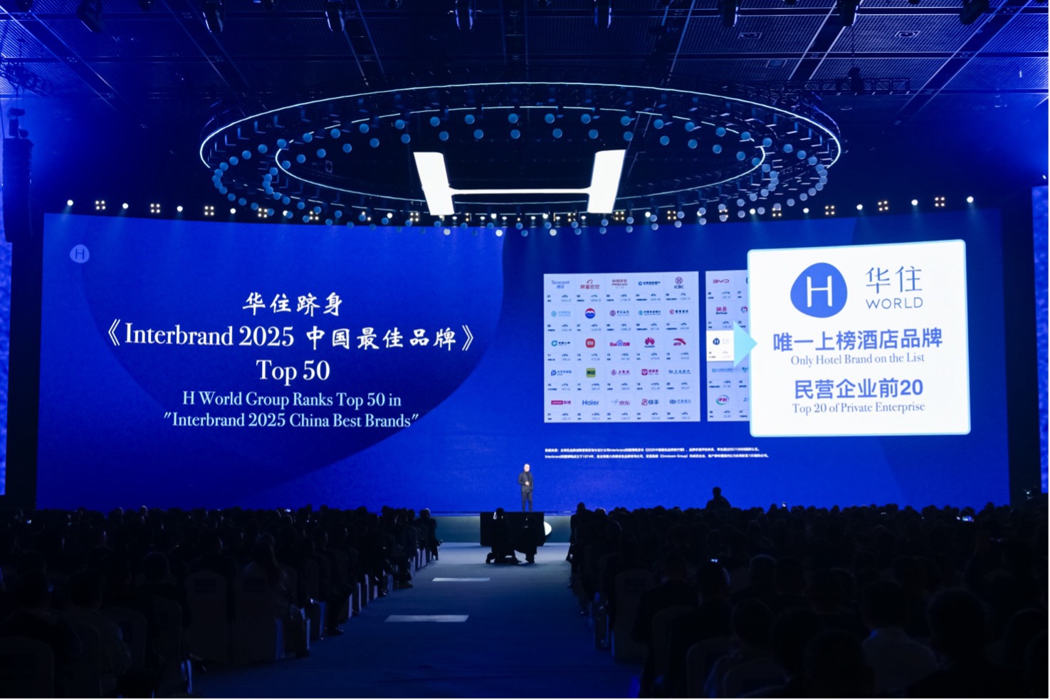 圖：華住躋身《Interbrand2025中國(guó)最佳品牌》Top50