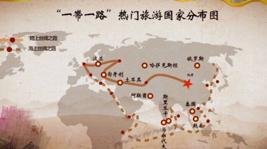 图片"一带一路"倡议提出以来,沿线国家旅游交流合作明显增多,旅游往来
