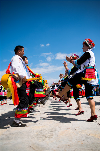 中国61弥勒第八届阿细跳月民族节新闻发布会举行